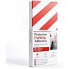 OFITURIA Paracolpi Garage Adesivo Retto 40x20 cm Bianco/Rosso, Protezione Muro Garage, Paracolpi Auto da Muro, Gomma Antiurto Box Auto (1 pz, 40x20 cm, Bianco/Rosso)