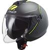 LS2, casco jet moto Twister II luna mat black titanium, XL