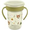 Miniland Sippy Cup 360 Explorer - Bicchiere di Apprendimento 270 ml Antigoccia | Sistema 360° senza Beccuccio | Con Manici Ergonomici e Coperchio | Personalizzabile | Lavabile in Lavastoviglie