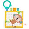 Bright Starts Libro di Stoffa Safari Buddies - Libro Sensoriale per Neonati con Animali, Unisex, da 0 Mesi