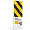 OFITURIA Paracolpi Garage Adesivo Retto 36x8 cm Nero/Giallo, Protezione Muro Garage, Paracolpi Portiere Auto, Gomma Antiurto Box Auto (1 pz, 36x8 cm, Nero/Giallo)