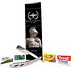Roman Empire Shaving Rasoio a Mano Libera Mars di Roman Empire Shaving | Rasoio per Uomo Professionale da Barbiere per Barba, Baffi e Contorni con Set di 20 Lamette (Astra-Derby-Shark-Treet)