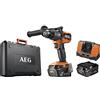 AEG BS18C3BL-402C Trapano Avvitatore Brushless 18V Compatto, 2 batterie da 4.0Ah, Fino a 110 Nm di Coppia, Mandrino da 13mm, 2 Velocità: 0 - 500 g/min & 0 - 2100 g/min