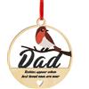 ASVP Shop Pettirosso Regalo Commemorazione Ornamento da Appendere, Natale Robin Ornamento