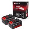 Einhell KIT 2 BATTERIE EINHELL 18V 4,0Ah PXC LITIO POWER X-CHANGE 2 BATTERIE EINHELL