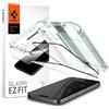 Spigen Pellicola protettiva in vetro temperato Spigen EZ FIT con cornice nera per iPhon