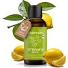 Allmanns Essencion Bio Olio di limone 30 ml | Olio essenziale puro di limoni freschi | 10