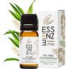 Essenze.me Puro, Elegante Benessere ESSENZE OLIO ESSENZIALE DI TEA TREE Puro al 100% Naturale, Per Diffusore Oli Ess