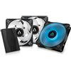 ARCTIC P12 PWM PST RGB (3 Pezzi, incl. Controller) - Ventola per case PC PWM da