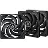 ARCTIC P12 Slim PWM PST (3 Pezzi) - 120 mm Ventola, PWM Sharing Technology, Pres