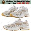 Una scimmia da bagno A Bathing Ape Bape WMNS Shark Sta #1 Gold 1L80-291-313 taglia donna
