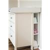 KraftKids Scaffale salvaspazio per fasciatoio, adatto al comò Hemnes, bianco