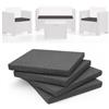 HAND 4 Cuscini da Esterno 53x50 cm, Alto 5 cm - per Sedie Giardino - Imbottiti -