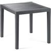 IPAE-PROGARDEN - Tavolo da giardino con rivestimento ad effetto intrecciato KING