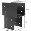 Staffa TieDown Tappo Post per Gazebo 4x4 Pollici Pali Legno Interno 3 5 per 3 5