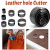 Trimming Shop 7pcs Rotondo Pelle Foro Punzone Cutter Set Lega Acciaio Die Attrezzi 20-50mm Fai