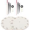 2 set di quadranti per orologio in legno: quadrante per orologio con numeri