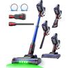 VersLife Z8 Aspirapolvere Senza Fili, 40KPa Scopa Elettrica Leggera con Luce LED