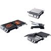 DCG srl Bistecchiera Tostiera Piastre Antiaderenti 2000 Watt ST3400 DCG
