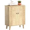 HOMCOM Credenza per Soggiorno Mobile multiuso Stile vintage per Cucina con 2 Rip