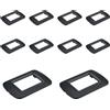 A2ZWORLD 10 Pezzi Placca Plastica Ovale, 3 Moduli Posti Per Scatola 503, Compatibile Con