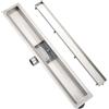 Plumbsys scarico,canale doccia,acciaio inox,87cm,imhoff dritto,pannello, deodorante