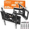 RICOO R23-F Supporto TV da parete Staffa TV 40-75 pollici per 40 43 50 55 65 75