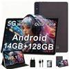 ZIOVO Tablet 10 Pollici Android 13 Tablets,14GB RAM + 128GB ROM(1TB TF),Octa-Cor