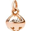 DoDo Ciondolo Dodo Campanello DMC0013_BLSNW_0009R Charm oro Rosa 9Kt Fiocco neve