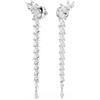 Swarovski Orecchini Swarovski Mesmera Pendenti 5748006 Earrings Cristalli Rodio Nuovi