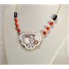 COLLANA ORO 18 kt CAMMEO SARDONICO BARILOTTI CORALLO ROSSO PRIMA OGLN 0281