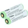 vhbw 2x Batteria per Ledlenser ML4, ML6, MH4, MH10, MH11, iH8R 3Ah 3,7V Li-Ion