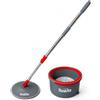 TONKITA | SPIN MOP Sistema Lavapavimenti con Secchio a Doppia Vasca, Mocio con Testa Rotante 360°, Pulizia Profonda con Microfibre Ultra-Cleaning, Lavaggio e Risciacquo Automatico