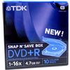 TDK Dvd+r 4.7GB SNAP N SAVE - Confezione da 10