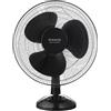 Taurus - Ventilatore da tavolo Greco 16 Elegance | 45W | 3 pale 40 cm | 3 velocità | Oscillazione automatica | Inclinazione regolabile | Compatto e silenzioso | Portatile | Base antiscivolo | Nero