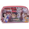 Lip Smacker Disney Princess Essential Make-up Bag, Set di Trucchi per Bambina con Lucidalabbra e Ombretti Luminosi, Accessori Beauty per Capelli e Trucco Inclusi