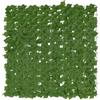 Maximex Schermo Privacy edera Artificiale Verde Schermo Privacy Giardino 100x100 cm con Fascette in plastica PE Poliestere Nylon Resistente UV