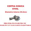 Coppia conica 25,4mm x STIHL FS 410 460 FSA 130 FS-KM FR 131T 410C-E 460TC-E