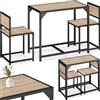 tectake 800975 Salottino Milton, Sedie con cappucci in plastica per non graffiar