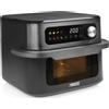 PRINCESS Friggitrice ad Aria 10 Litri 1700W con Timer Nero/Inox MaxiCrisp 182480
