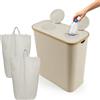 Relaxdays Contenitore per Bottiglie, 140 L, Fino a 60 Vetro plastica NDcs