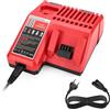 GOMETY M12 & M18 Carica batteria rapido Li-ion per Milwaukee 12V-18V Caricabatte