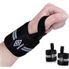PHILIPS Umbro Straps Palestra, Polsiere con Cinturino per il Pollice, Fitness e Allenamento della Forza, 2 Pezzi, Nero
