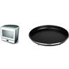 Whirlpool Max 39 WSL - Dimensioni 39,2cm x 35,3cm x 36,0cm Forno Microonde Piccolo 13 Litri & AVM250 - Libera installazione Piatto Crisp piccolo per forno a microonde