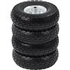 Yaheetech 4 Ruote Pneumatici per Carrellino Carrello Carriola Carret d6l4