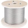 VEVOR Fune metallica in acciaio inox 316, 152 m, fune metallica in acciaio inox diametro 4 mm costruzione 1x19 con carico di rottura 1496 kg per balaustra esterna, terrazza, balaustra fai da te