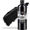 OfficeTree Vernice acrilica nero 500 ml - acrilico vernice a base d'acqua per pittori amatoriali