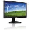 Philips 220B4LPYCB Monitor 22 LED 16:10, 1680 x 1050, Pivot, Regolabile in Altezza, Girevole, Inclinabile, Display Port, DVI, VGA, USB, Casse Audio Integrate, 5 ms, PowerSensor, Attacco VESA, Nero