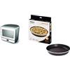 Whirlpool Max 39 WSL - Dimensioni 39,2cm x 35,3cm x 36,0cm Forno Microonde Piccolo 13 Litri & AVM280 Piatto Crisp a bordo alto (tortiera) per forno a microonde