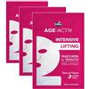 Matt - Age Activ Maschera Viso in Tessuto - Pratica e Senza Risciacquo - Siero di Vipera 3 Alpha Plus - 1 Maschera (Confezione da 3)